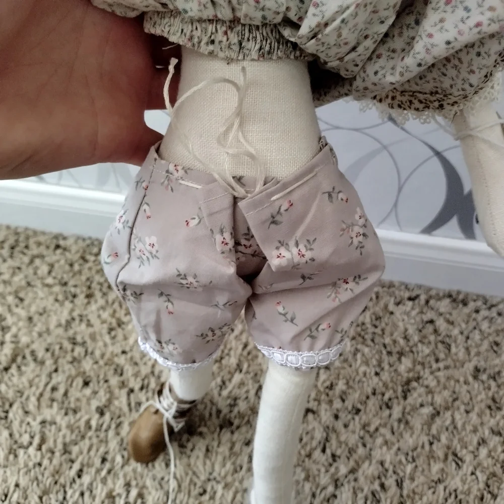 heirloom Rag Doll bianca maria Apron Dress handmade dolls
